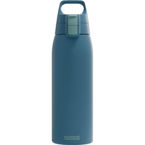 Sigg Shield ONE Blue Puya boca od nehrđajućeg čelika - 1L, za gazirana pića, nepropusna, bez BPA, plava