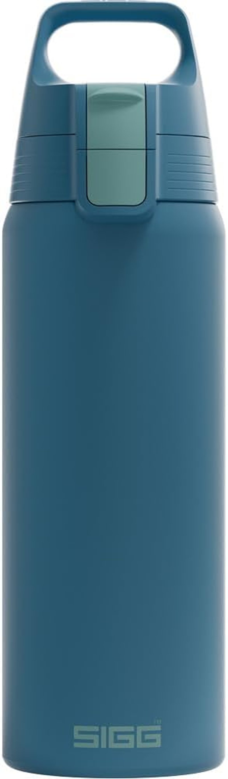 Nerezová fľaša na nápoje SIGG Shield ONE Blue Puya, vhodná na sýtené nápoje, nepriepustná, bez BPA, modrá, 0,75 l
