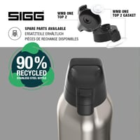 Sticlă din oțel inoxidabil Sigg Shield ONE Brushed pentru băuturi carbogazoase, etanșă, fără BPA, 1,5 L 4