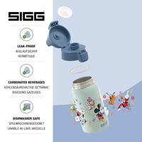 Detská nerezová fľaša na sýtené nápoje SIGG Shield One Disney Mickey a priatelia, 500 ml — použitá (stav: pozri 2. obrázok) 4