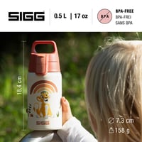 Detská nerezová fľaša SIGG Shield One Disney Leví kráľ 0,5 l – Nepriepustná, bez BPA, vhodná aj na sýtené nápoje 4