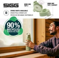 SIGG Shield ONE Eco Green rozsdamentes acél ivópalack szénsavas italokhoz - zöld - 1 L 4