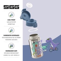 Detská nerezová fľaša SIGG Shield One Great Day 0,5 l – chybná, čiastočne funkčná: Zlomený uzáver (stav: viď 2. obrázok) 6