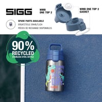 Detská nerezová fľaša SIGG Shield One Great Day 0,5 l – chybná, čiastočne funkčná: Zlomený uzáver (stav: viď 2. obrázok) 7