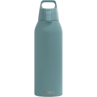 Nerezová fľaša na pitie Sigg Shield ONE Morning Blue na sýtené nápoje, nepriepustná, bez BPA, 1,5 l 1