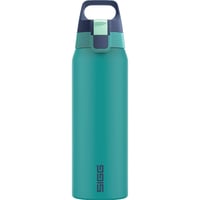Nerezová fľaša na pitie Sigg Shield ONE Multicolor Ocean, vhodná na sýtené nápoje, nepriepustná, bez BPA, tyrkysová, 0,75 l 1