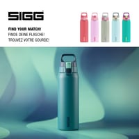 Nerezová fľaša na pitie Sigg Shield ONE Multicolor Ocean, vhodná na sýtené nápoje, nepriepustná, bez BPA, tyrkysová, 0,75 l 5