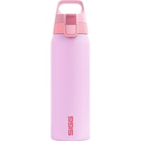 Nerezová fľaša na pitie Sigg Shield ONE Multicolor Petal na sýtené nápoje, nepriepustná, bez BPA, ružová, 750 ml 1