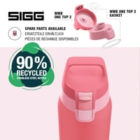 Sticlă din oțel inoxidabil Sigg Shield ONE Multicolor Ruby pentru băuturi carbogazoase, etanșă, fără BPA, roz, 0,75 L 4