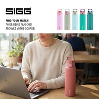 Sticlă din oțel inoxidabil Sigg Shield ONE Multicolor Ruby pentru băuturi carbogazoase, etanșă, fără BPA, roz, 0,75 L 5