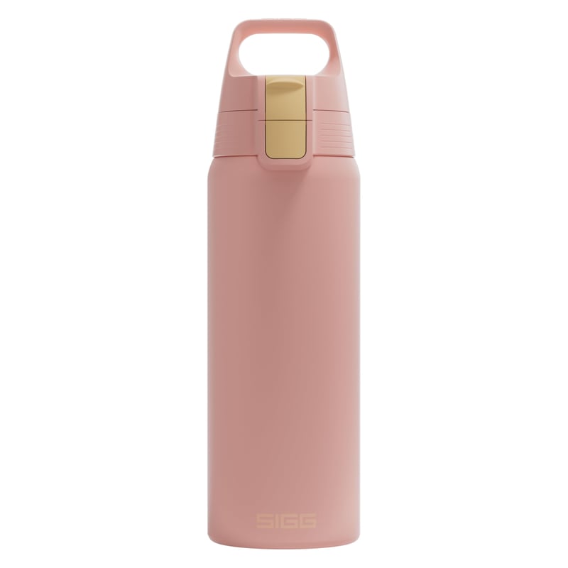 Nerezová fľaša na pitie Sigg Shield ONE Playful Peach – na sýtené nápoje – nepriepustná – bez obsahu BPA – outdoor a fitness – ružová