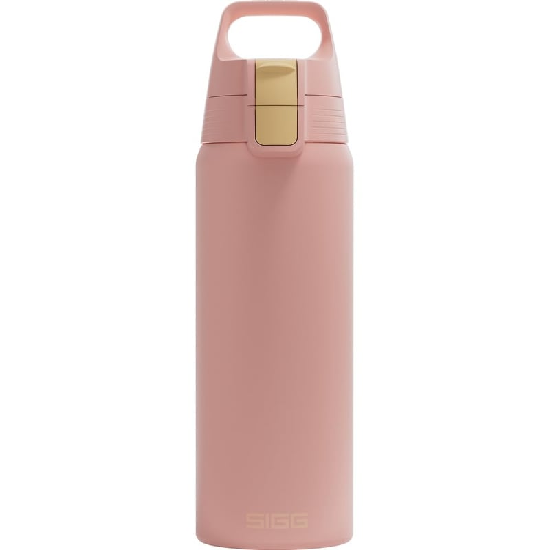 Nerezová fľaša na vodu Sigg Shield ONE Playful Peach na sýtené nápoje, nepriepustná, bez BPA, 750 ml, ružová
