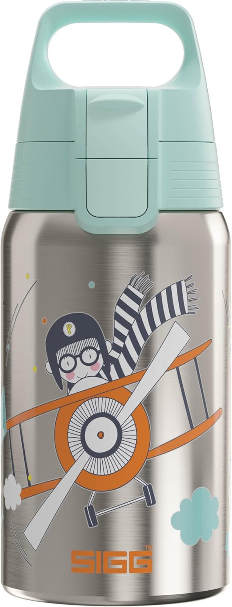 SIGG Shield One rozsdamentes acél gyermek kulacs 0,5L szénlégzés szivárgásmentes - Fly Away