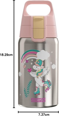 SIGG Shield One rozsdamentes acél gyermek kulacs 0,5L szénlégzés szivárgásmentes - Uni Skate 7