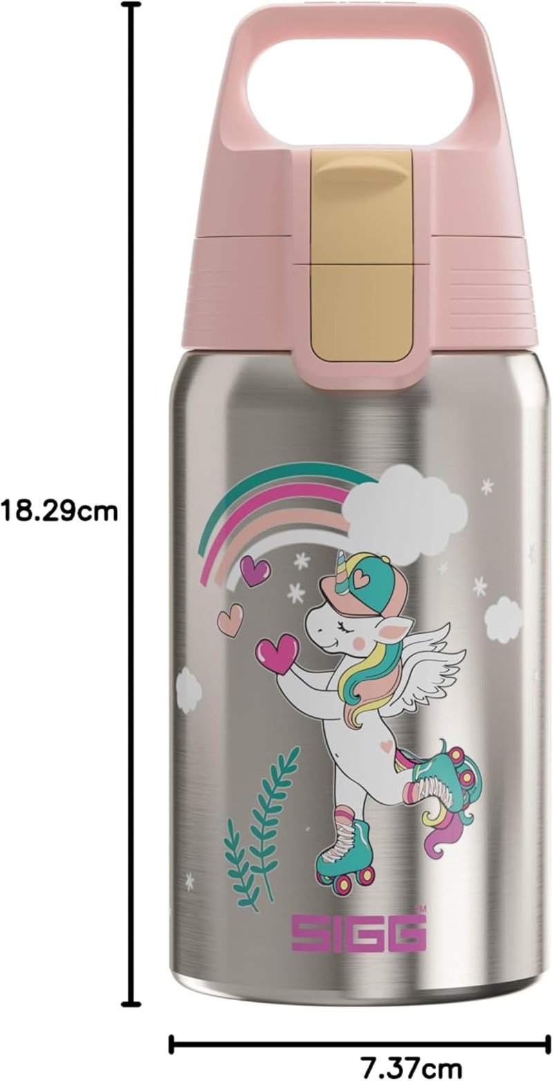 SIGG Shield One rozsdamentes acél gyermek kulacs 0,5L szénlégzés szivárgásmentes - Uni Skate