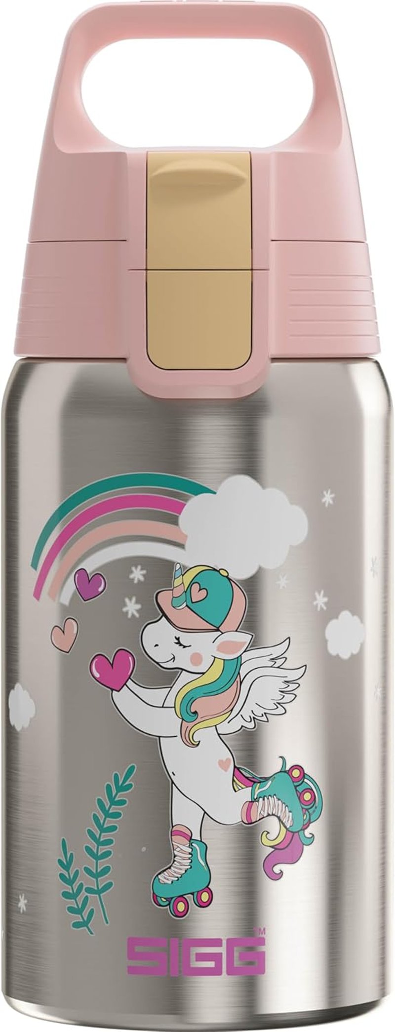 SIGG Shield One rozsdamentes acél gyermek kulacs 0,5L szénlégzés szivárgásmentes - Uni Skate