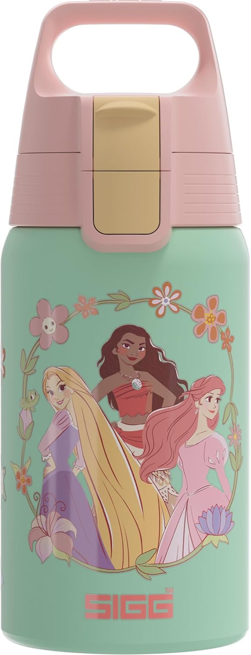 SIGG Shield One rozsdamentes acél gyermek kulacs 0,5L szénlezárás nélküli - 9 Princesses