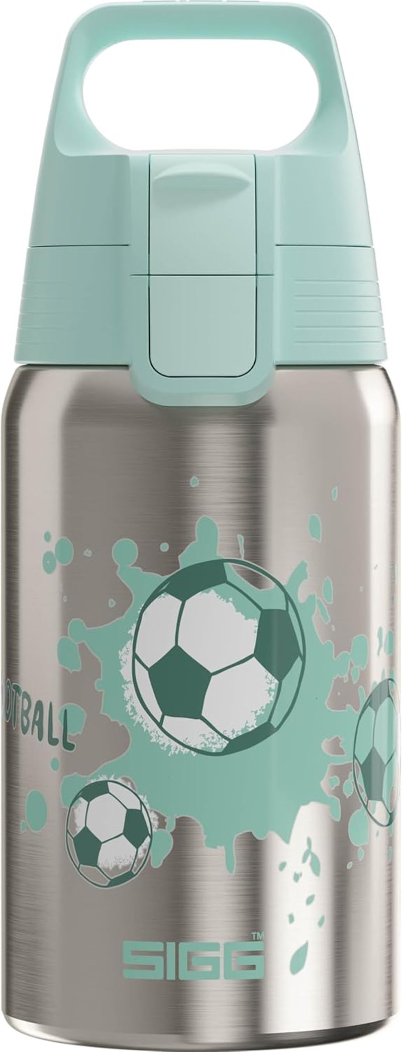 SIGG Shield One rozsdamentes acél gyermek kulacs 0,5L szénlégzés szivárgásmentes - Love Football