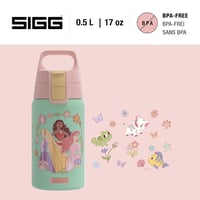 SIGG Shield One rozsdamentes acél gyermek kulacs 0,5L szénlezárás nélküli - 9 Princesses 2