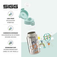 SIGG Shield One rozsdamentes acél gyermek kulacs 0,5L szénlégzés szivárgásmentes - Fly Away 3