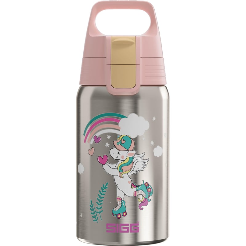 Detská nerezová fľaša na sýtené nápoje SIGG Shield One - Uni Skate - 0,5 l