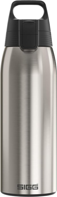 Sigg Shield ONE rozsdamentes acél ivópalack 750ml szénezett italokhoz - Brushed, 1 L 1