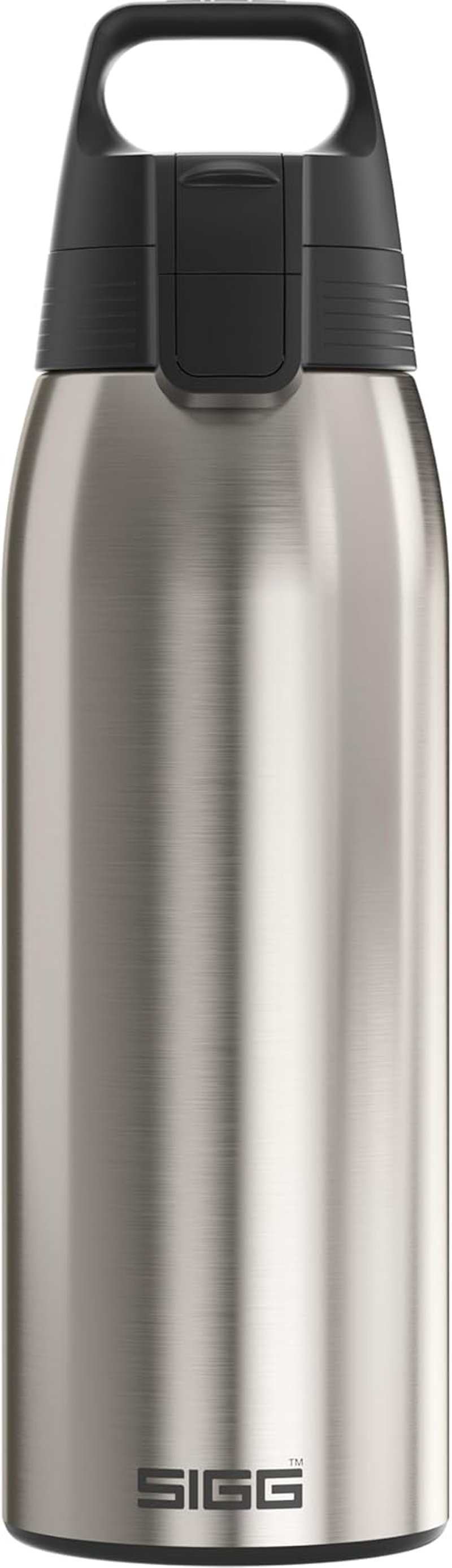Sigg Shield ONE rozsdamentes acél ivópalack 750ml szénezett italokhoz - Brushed, 1 L