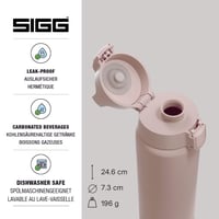 Sigg Shield ONE rozsdamentes acél ivópalack 750ml szénezett italokhoz - Dusk, 0.75 L 2