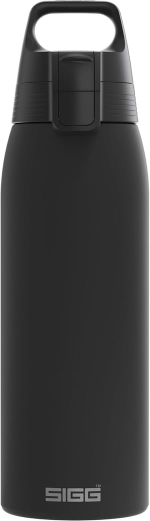 SIGG Shield ONE rozsdamentes acél ivópalack szénsavas italokhoz - fekete - 1 L — horpadás a talpon (állapot: lásd a 2. képet)