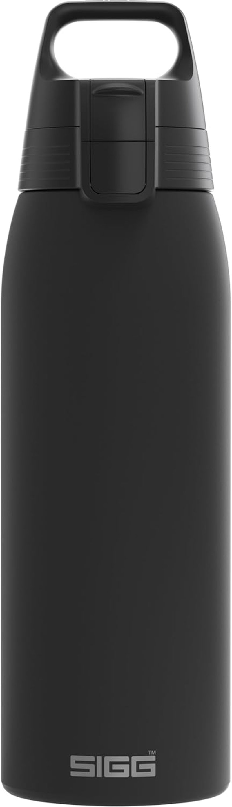 Sigg Shield ONE rozsdamentes acél ivópalack 750ml szénezett italokhoz - Black, 1 L