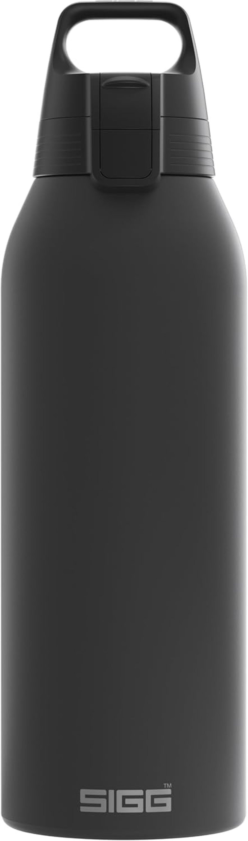 Sigg Shield ONE rozsdamentes acél ivópalack 750ml szénezett italokhoz - Black, 1.5 L