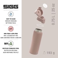 Sigg Shield ONE rozsdamentes acél ivópalack 750ml szénezett italokhoz - Dusk, 0.75 L 3
