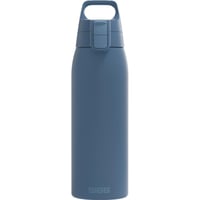 Nerezová fľaša na pitie Sigg Shield ONE - tmavomodrá - 1 l - na sýtené nápoje - nepriepustná - bez obsahu BPA - ľahká - na outdoor a fitness 1