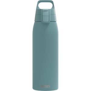 SIGG Shield ONE boca od nehrđajućeg čelika za gazirana pića, nepropusna, bez BPA, Morning Blue, 1 L