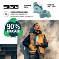 Nerezová fľaša na pitie Sigg Shield ONE na sýtené nápoje, nepriepustná, bez BPA, ľahká – 750 ml / 1 l / 1,5 l 4