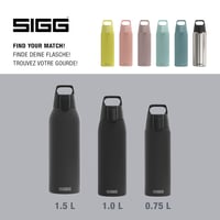 Nerezová fľaša na pitie SIGG Shield ONE na sýtené nápoje – čierna – 750 ml 5