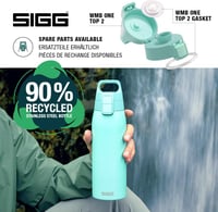 Nerezová fľaša na pitie SIGG Shield ONE na sýtené nápoje - svetlomodrá - 1 l 4