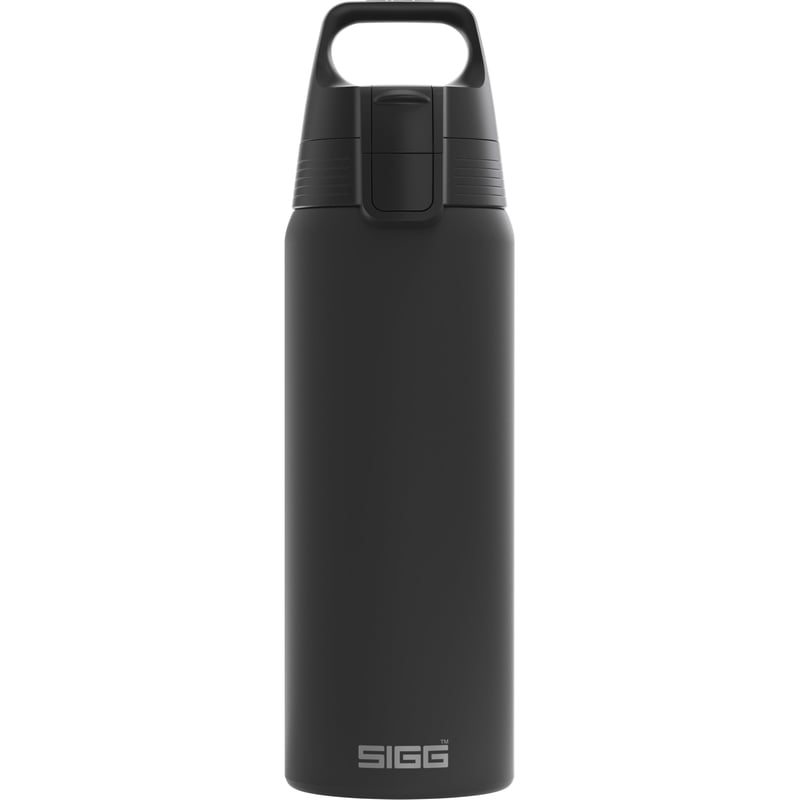 Nerezová fľaša na pitie SIGG Shield ONE na sýtené nápoje – čierna – 750 ml