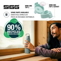 Nerezová fľaša na vodu SIGG Shield ONE, 1 l, na sýtené nápoje, nepriepustná, bez BPA — používaná (stav: pozri 2. obrázok) 6