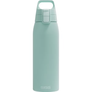 SIGG Shield ONE boca od nehrđajućeg čelika, 1 L, Milky Blue, za gazirana pića — ostaci naljepnice na vanjskoj strani (stanje: vidi 2. sliku)