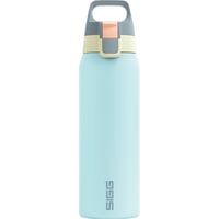 Sticlă din oțel inoxidabil Sigg Shield ONE - Multicolor Breeze - pentru băuturi carbogazoase - etanșă - fără BPA - Outdoor și Fitness - Albastru deschis - 0,75 L 1