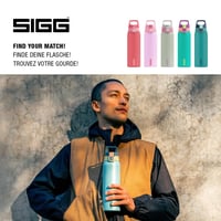 Sticlă din oțel inoxidabil Sigg Shield ONE - Multicolor Breeze - pentru băuturi carbogazoase - etanșă - fără BPA - Outdoor și Fitness - Albastru deschis - 0,75 L 5