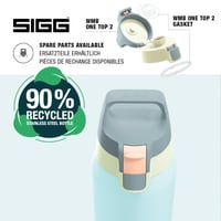 Sticlă din oțel inoxidabil Sigg Shield ONE - Multicolor Breeze - pentru băuturi carbogazoase - etanșă - fără BPA - Outdoor și Fitness - Albastru deschis - 0,75 L 4