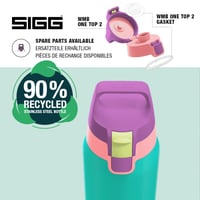 Sticlă din oțel inoxidabil Sigg Shield ONE, pentru băuturi carbogazoase, etanșă, fără BPA, turcoaz, 0,75 L 4