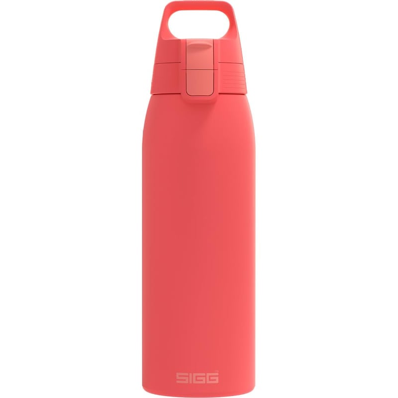 Bidon din oțel inoxidabil Sigg Shield ONE pentru băuturi carbogazoase, etanș, fără BPA, roșu, 1 L