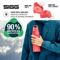 Bidon din oțel inoxidabil Sigg Shield ONE pentru băuturi carbogazoase, etanș, fără BPA, roșu, 1 L 4