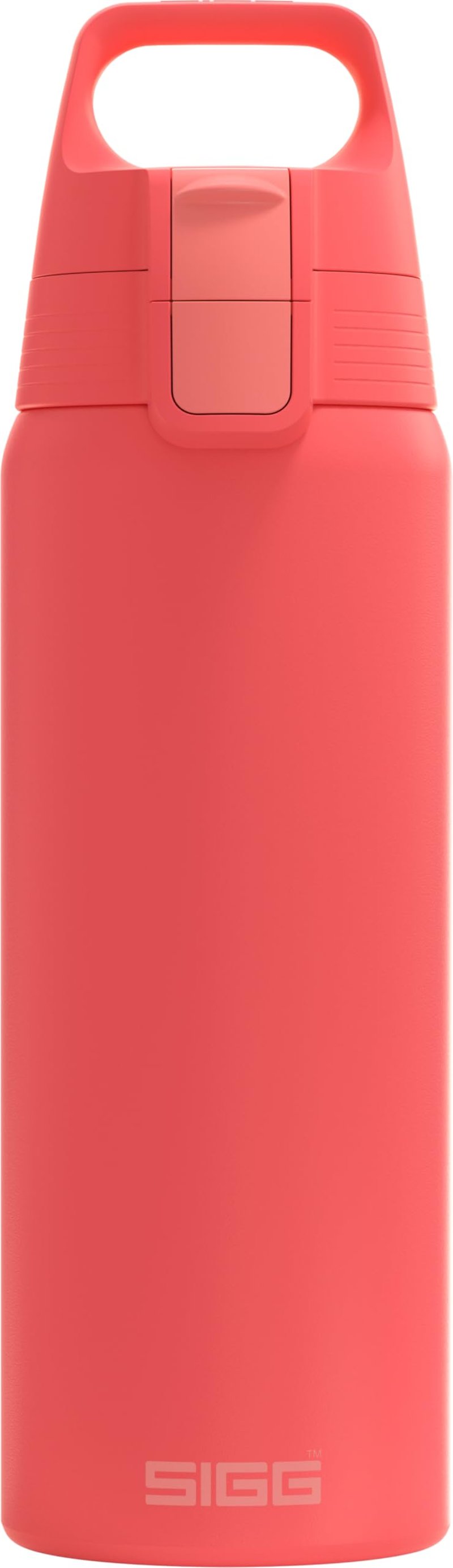 Nerezová fľaša na vodu Sigg Shield ONE na sýtené nápoje, nepriepustná, bez BPA, červená, 0,75 l