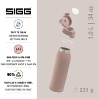 Sigg Shield ONE Dusk rozsdamentes acél kulacs szénsavas italokhoz, BPA-mentes - 1,0 l 3