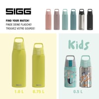 Bidon din oțel inoxidabil Sigg Shield ONE Ultra Lemon pentru băuturi carbogazoase, etanș, fără BPA, 0,75 L, galben lămâie 5