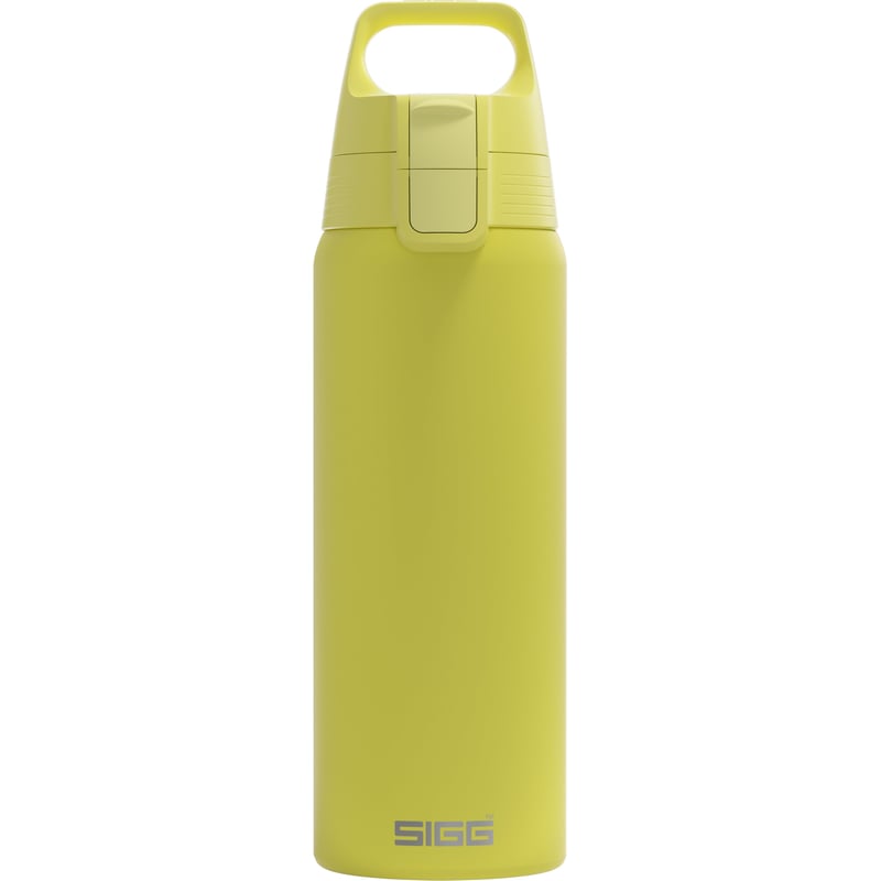 Bidon din oțel inoxidabil Sigg Shield ONE Ultra Lemon pentru băuturi carbogazoase, etanș, fără BPA, 0,75 L, galben lămâie